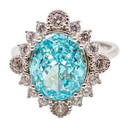 31  -  ANILLO ROSETÓN CON CIRCONITAS