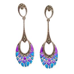 90  -  PENDIENTES LARGOS CON ESMALTES