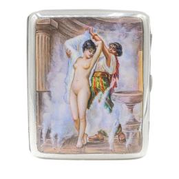 988  -  CIGARRERA CON ESMALTE DEL S.XIX