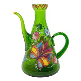 13  -  ACEITERA DE CRISTAL FIRMADA CIRERA