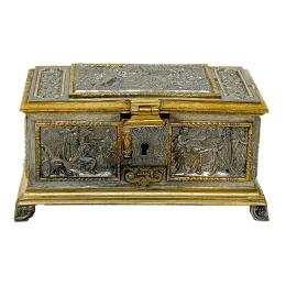 976  -  CAJA JOYERO FRANCESA DE MEDIADOS DEL S.XX