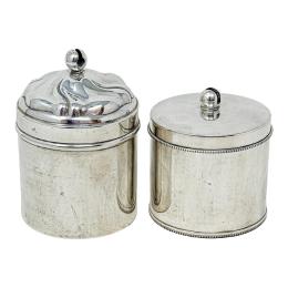 775  -  DOS TARROS DE PLATA DE MEDIADOS DE SIGLO XX