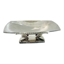 749  -  CENTRO DE PLATA RECTANGULAR DEL PRIMER TERCIO DE SIGLO XX 