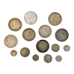 790  -  LOTE DE MONEDAS DE PLATA S. XIX