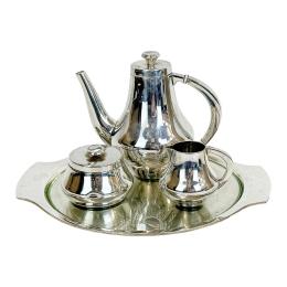 785  -  JUEGO DE CAFÉ EN PLATA DEL ÚLTIMO CUARTO DEL S.XX