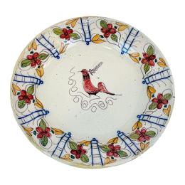 597 - PLATO DE PORCELANA DE MANISES DE FINALES DEL S. XIX