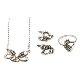 67 - ANILLO, PENDIENTES Y COLGANTE