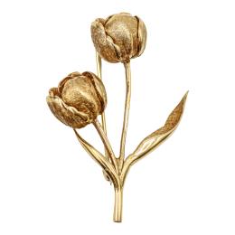 116 - BROCHE RAMO DE ROSAS DE MEDIADOS DEL S.XIX