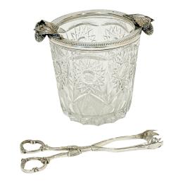 40 - PEQUEÑA CUBITERA DE CRISTAL DE MEDIADOS DEL S.XX 