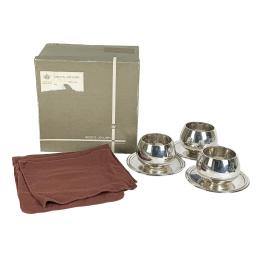 825  -  TRES SALSERAS EN PLATA DEL ÚLTIMO TERCIO S.XX
