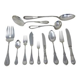877 - CUBERTERÍA DE PLATA DE LOS AÑOS 40