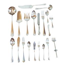 879 - CUBERTERIA DE PLATA DE MEDIADOS DE SIGLO XX