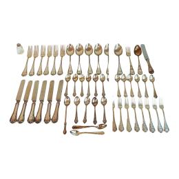 878 - CUBERTERIA DE PLATA DE MEDIADOS DE SIGLO XX