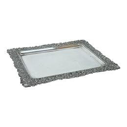 840 - BANDEJA DE PLATA DE MEDIADOS DE SIGLO XX
