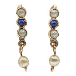 193 - PENDIENTES PARA NIÑA DE MEDIADOS S.XX