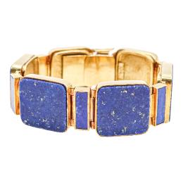 141 - PULSERA CON LAPISLÁZULI DE ORIOL, AÑOS 70
