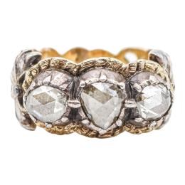 253 - SORTIJA CON DIAMANTES DEL S.XIX