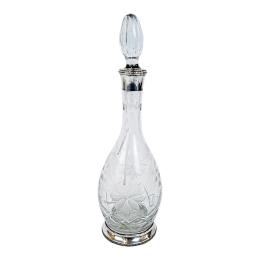 13 - BOTELLA LICORERA EN CRISTAL TALLADO DEL ÚLTIMO TERCIO S. XX