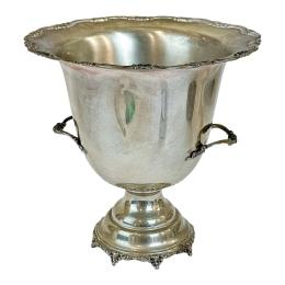 856 - CENTRO DE MESA EN PLATA DE LOS AÑOS 70