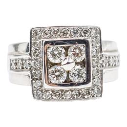 106 - ANILLO ROSETÓN CON BRILLANTES