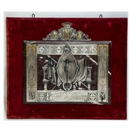 1043 - PLACA CONMEMORATIVA DE PLATA CIRCA 1887
