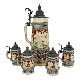 573 - JARRAS Y TANKARDS ALEMANAS DEL PRIMER TERCIO S. XX