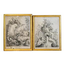 315 - PAREJA DE GRABADOS FRANCESES CIRCA 1800
