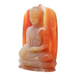 504 - FIGURA ORIENTAL EN ÁGATA CORNALINA DE MEDIADOS DE S. XX