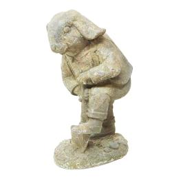 446 - FIGURA DE HIERRO COLADO DEL ÚLTIMO CUARTO DE SIGLO XX