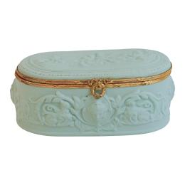 1050 - CAJA FRANCESA EN PORCELANA DE LIMOGES SEGUNDA MITAD S.XX