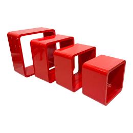 429 - CONJUNTO DE ESTANTES TIPO NIDO ÚLTIMO TERCIO DEL SIGLO XX