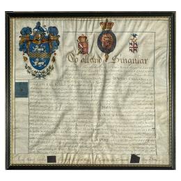 277 - PATENTE DE HERÁLDICA INGLESA 1813