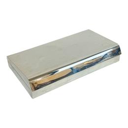 846 - CAJA CIGARRERA EN PLATA DEL ÚLTIMO CUARTO DEL S.XX