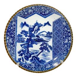 433 - PLATO DE PORCELANA JAPONESA DE FINALES DE SIGLO XIX