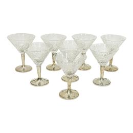21 - CONJUNTO DE COPAS PARA MARTINI, DE MEDIADOS S.XX