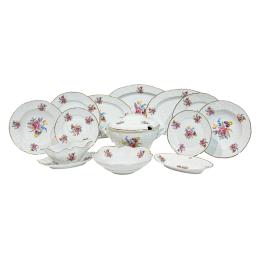 514 - VAJILLA EN PORCELANA DE LA SEGUNDA MITAD DEL S.XX