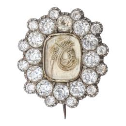 77 - BROCHE INGLÉS MEMENTO MORI, DE PPS. DEL S.XX