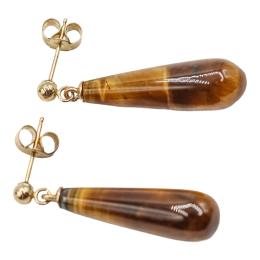 119 - PENDIENTES CON OJO DE TIGRE