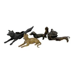 790 - CUATRO FIGURAS EN BRONCE VIENES DE PPS. DEL S.XX