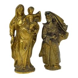 816 - DOS DE FIGURAS EN BRONCE DE MEDIADOS S.XX
