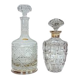 79 - PAREJA DE BOTELLAS LICORERAS DE LA SEGUNDA MITAD DEL S.XX 