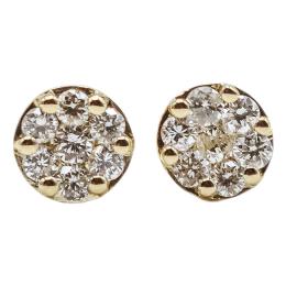 234 - PENDIENTES ROSETONES CON BRILLANTES