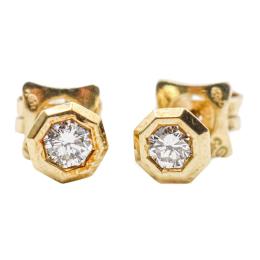 238 - PENDIENTES SOLITARIO CON BRILLANTES