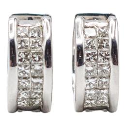 171 - PENDIENTES ARGOLLAS CON DIAMANTES