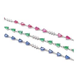 271 - TRES PULSERAS DE PLATA
