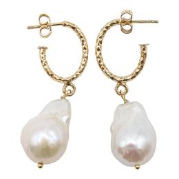 183 - PENDIENTES CON PERLAS BARROCAS