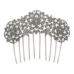 264 - PEINETA DE PLATA CON CIRCONITAS