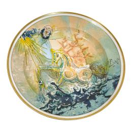 498 - PLATO EN PORCELANA SALVADOR DALÍ 
