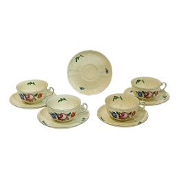 96 - CONJUNTO DE TAZAS ALEMANAS MEDIADOS SIGLO XX