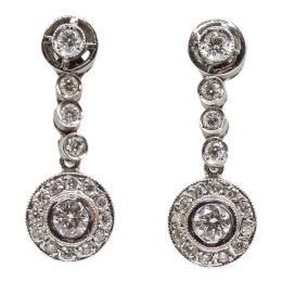 127 - PENDIENTES LARGOS CON BRILLANTES